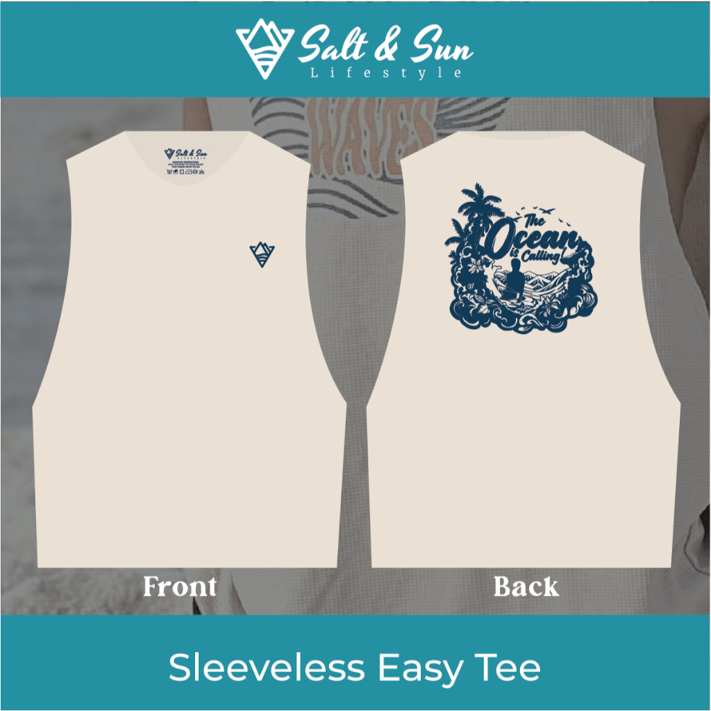 Salt & Sun Sleeveless Easy Tee | The Ocean is Calling!