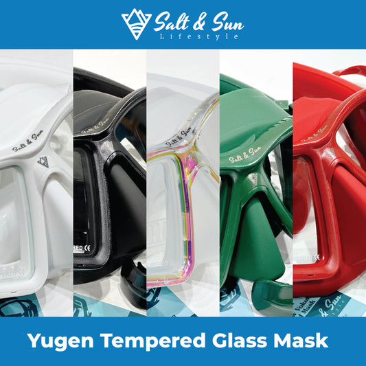 Salt & Sun Yugen Freediving Low Volume Mask Silicone Strap Flat Tempered Glass Lens